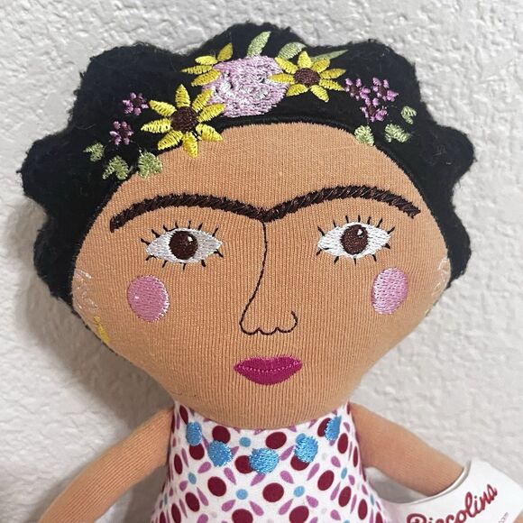 Piccolina Trailblazer Frida Kahlo Artist Plush Doll - MISSING CLOTHES - Picture 6 of 12